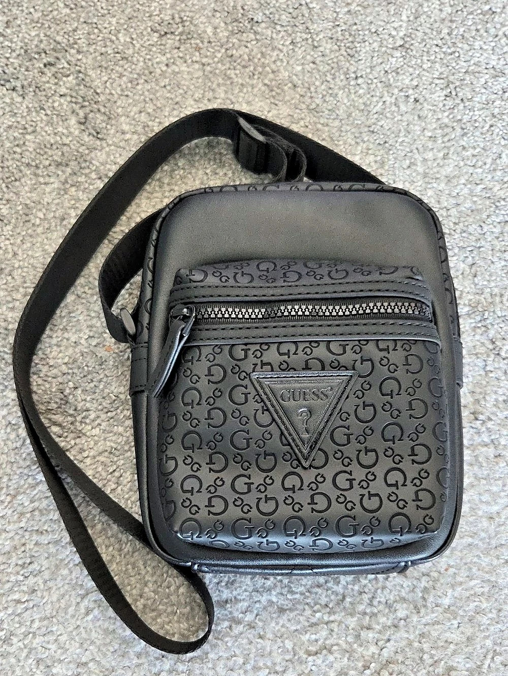 GUESS Milano Quattro G Crossbody Bag in Black